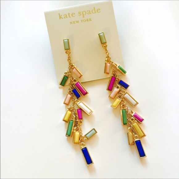 kate spade Jewelry - Kate Spade multi colored dangle earrings.